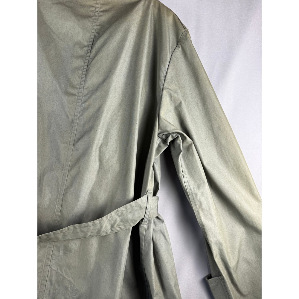 Vintage US Military Trench Coat Green Belted 44 XL Vietnam 8405-965-2167 - Picture 9 of 13